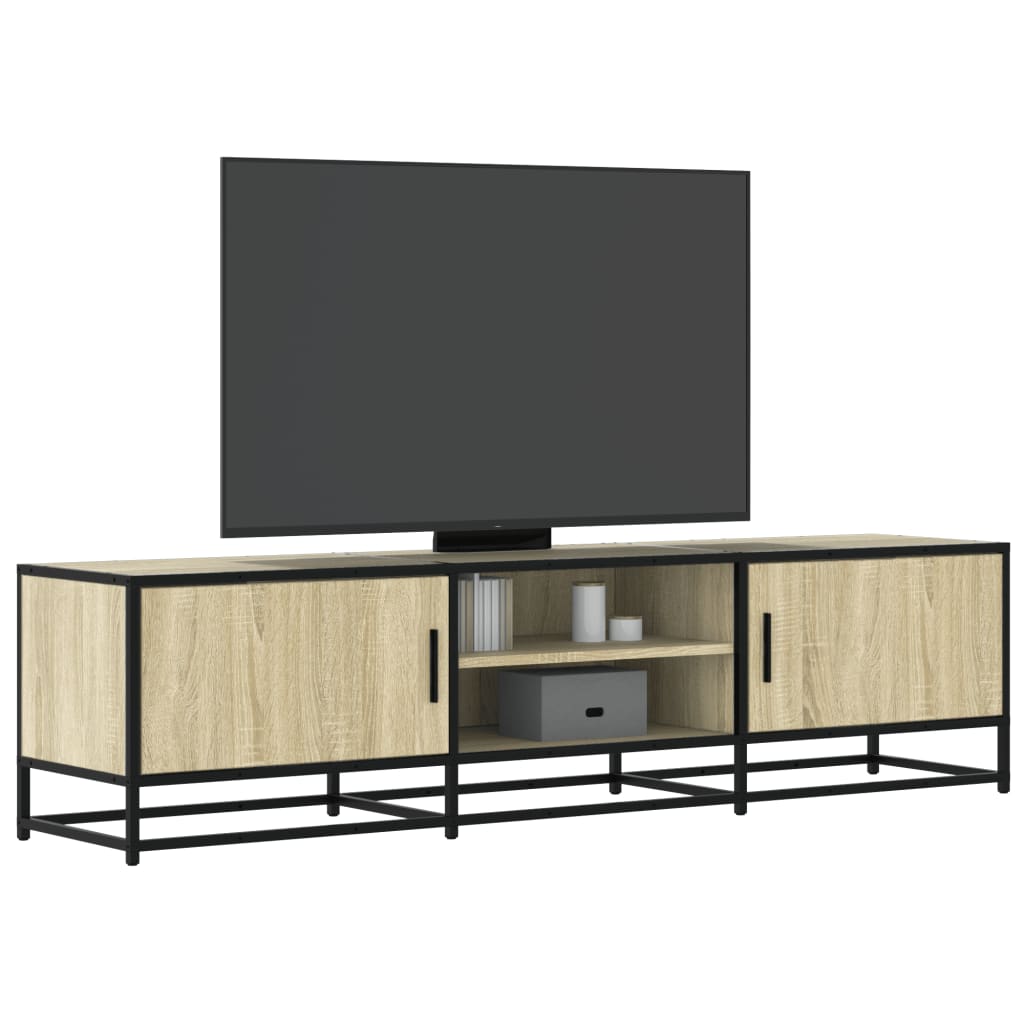 Tv Cabinet 100X35X41 Cm Engineered Wood And Metal