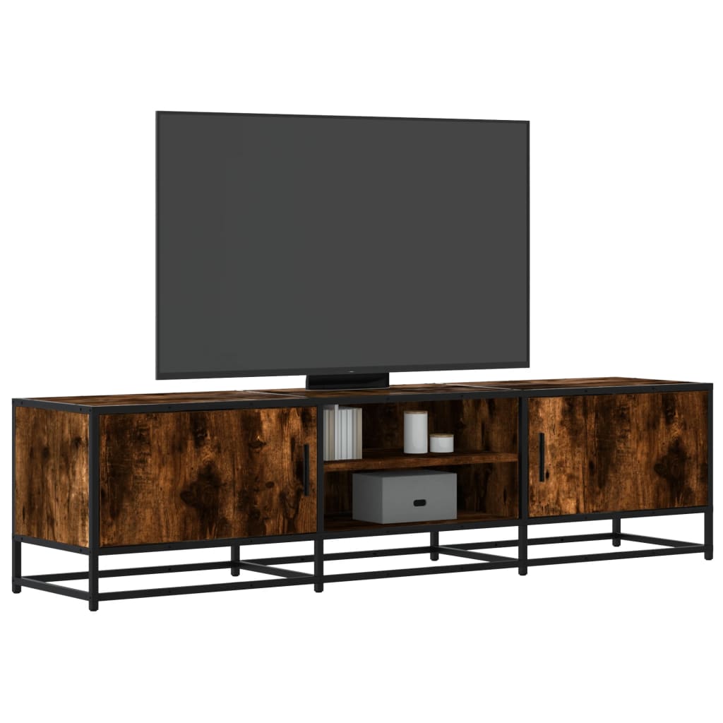 Tv Cabinet 100X35X41 Cm Engineered Wood And Metal