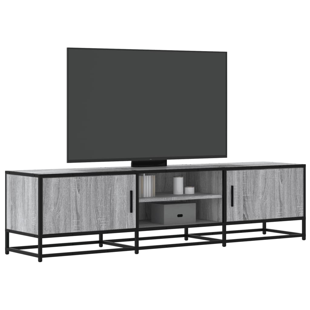 Tv Cabinet 100X35X41 Cm Engineered Wood And Metal