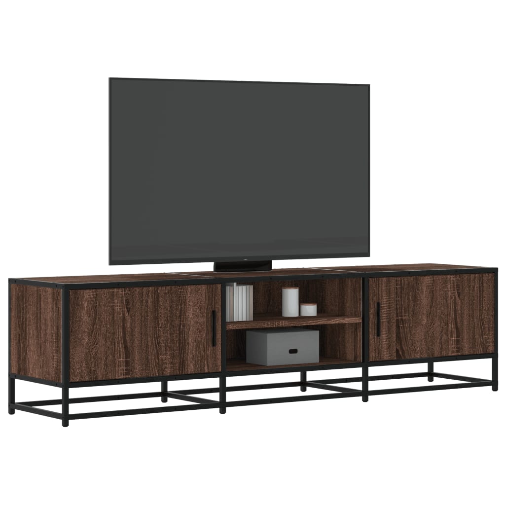 Tv Cabinet 100X35X41 Cm Engineered Wood And Metal