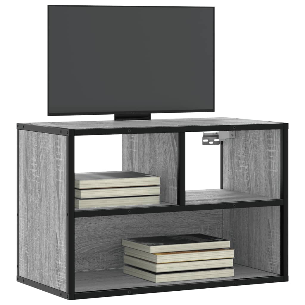 Tv Cabinet 100X31X39.5 Cm Engineered Wood And Metal