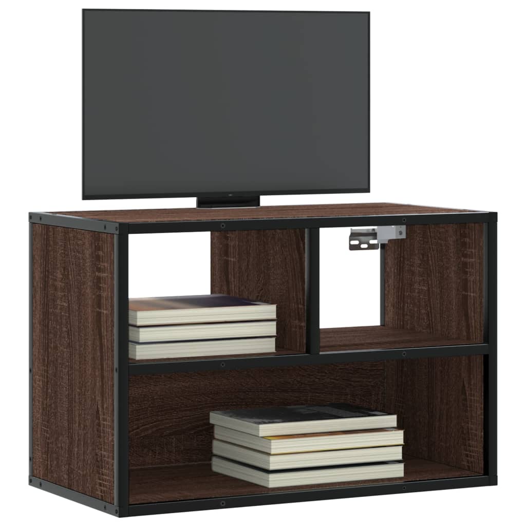 Tv Cabinet 100X31X39.5 Cm Engineered Wood And Metal
