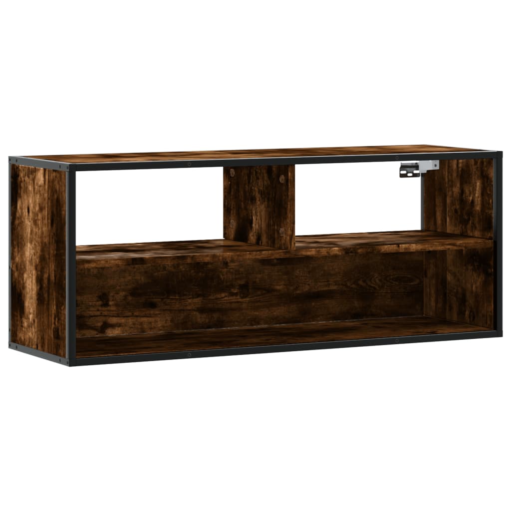 Tv Cabinet 100X31X39.5 Cm Engineered Wood And Metal