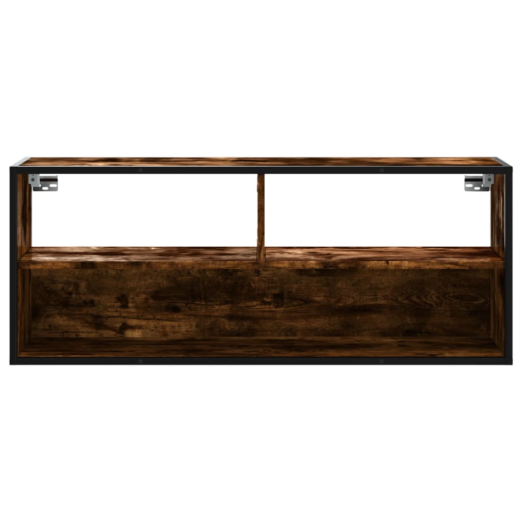 Tv Cabinet 100X31X39.5 Cm Engineered Wood And Metal