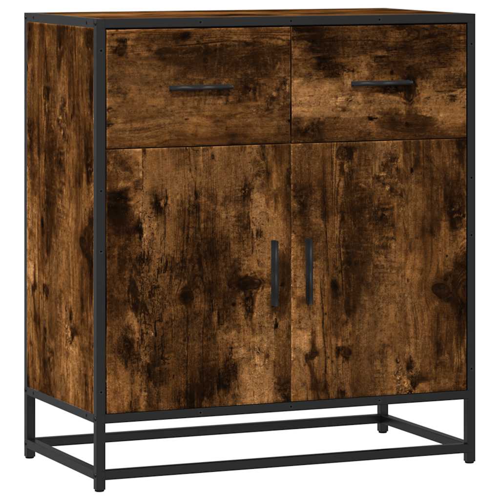 Sideboard 68X35X76 Cm Engineered Wood And Metal