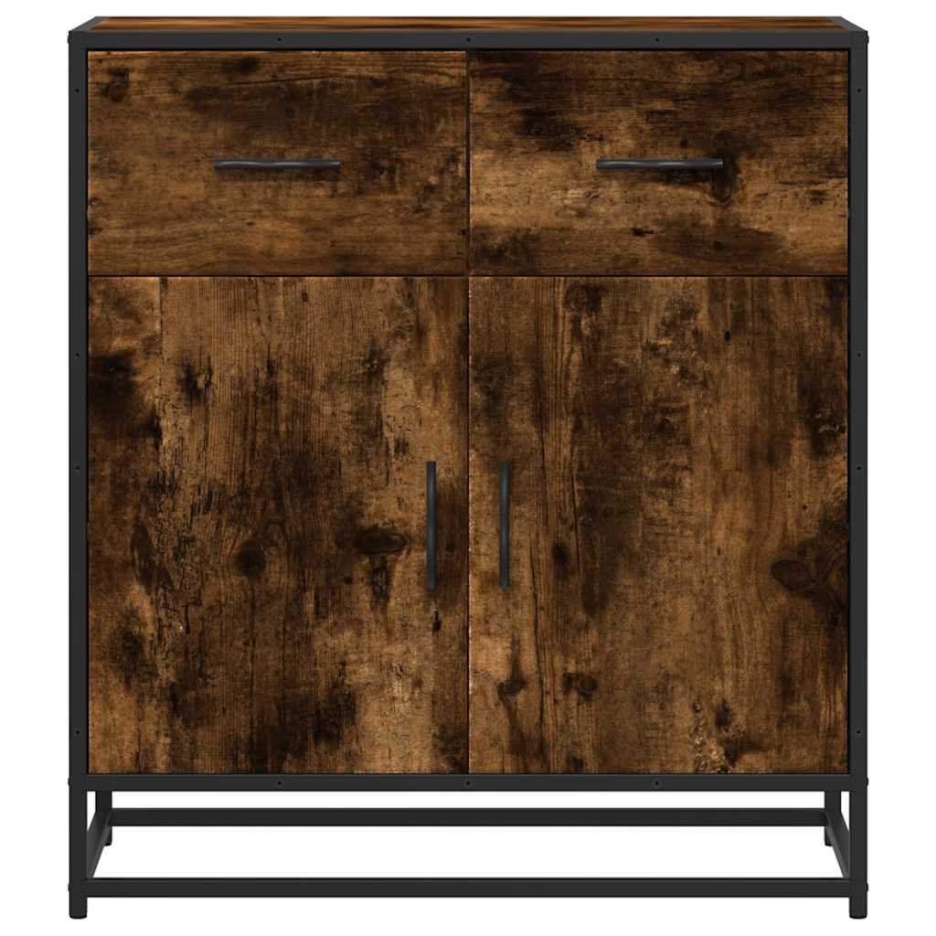 Sideboard 68X35X76 Cm Engineered Wood And Metal