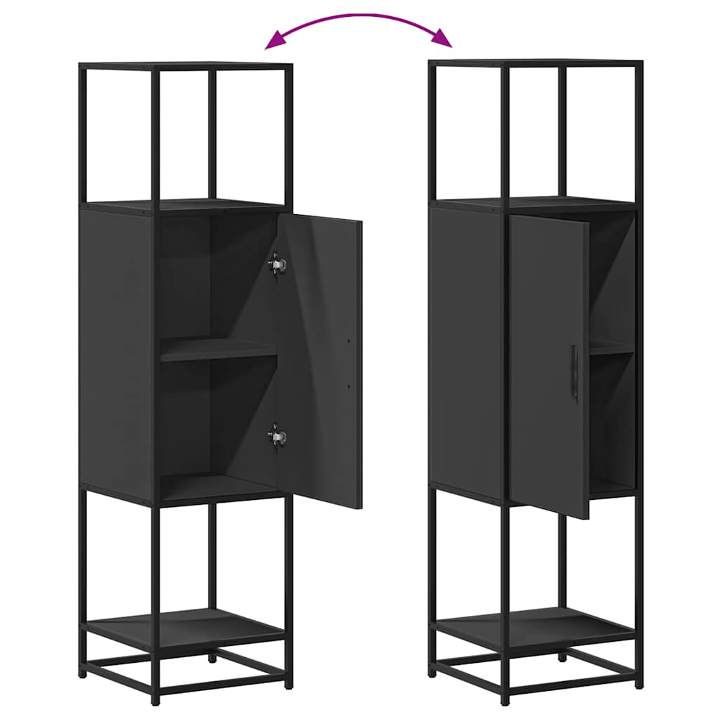 Highboard 35.5X35X139 Cm Engineered Wood And Metal