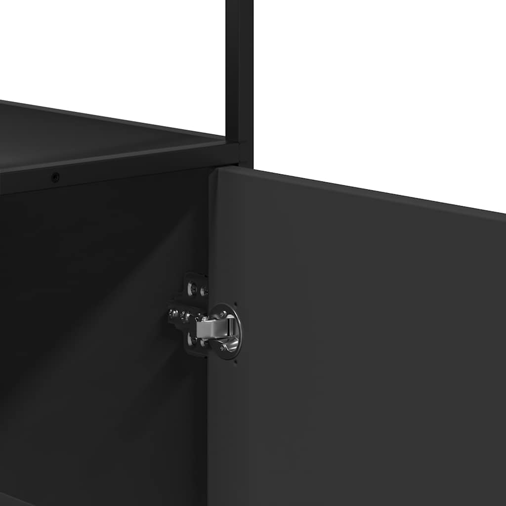 Highboard 35.5X35X139 Cm Engineered Wood And Metal