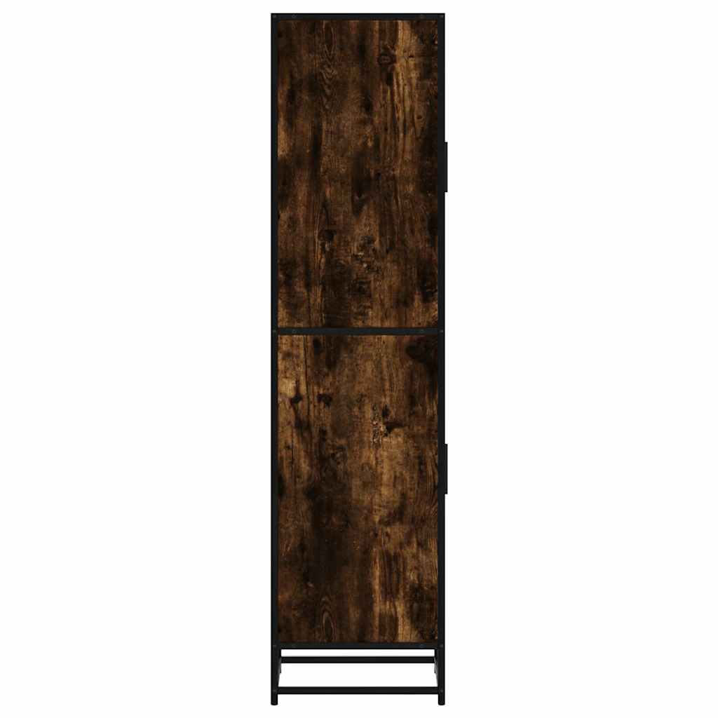 Highboard 35.5X35X139 Cm Engineered Wood And Metal