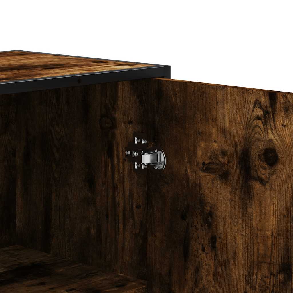 Highboard 35.5X35X139 Cm Engineered Wood And Metal