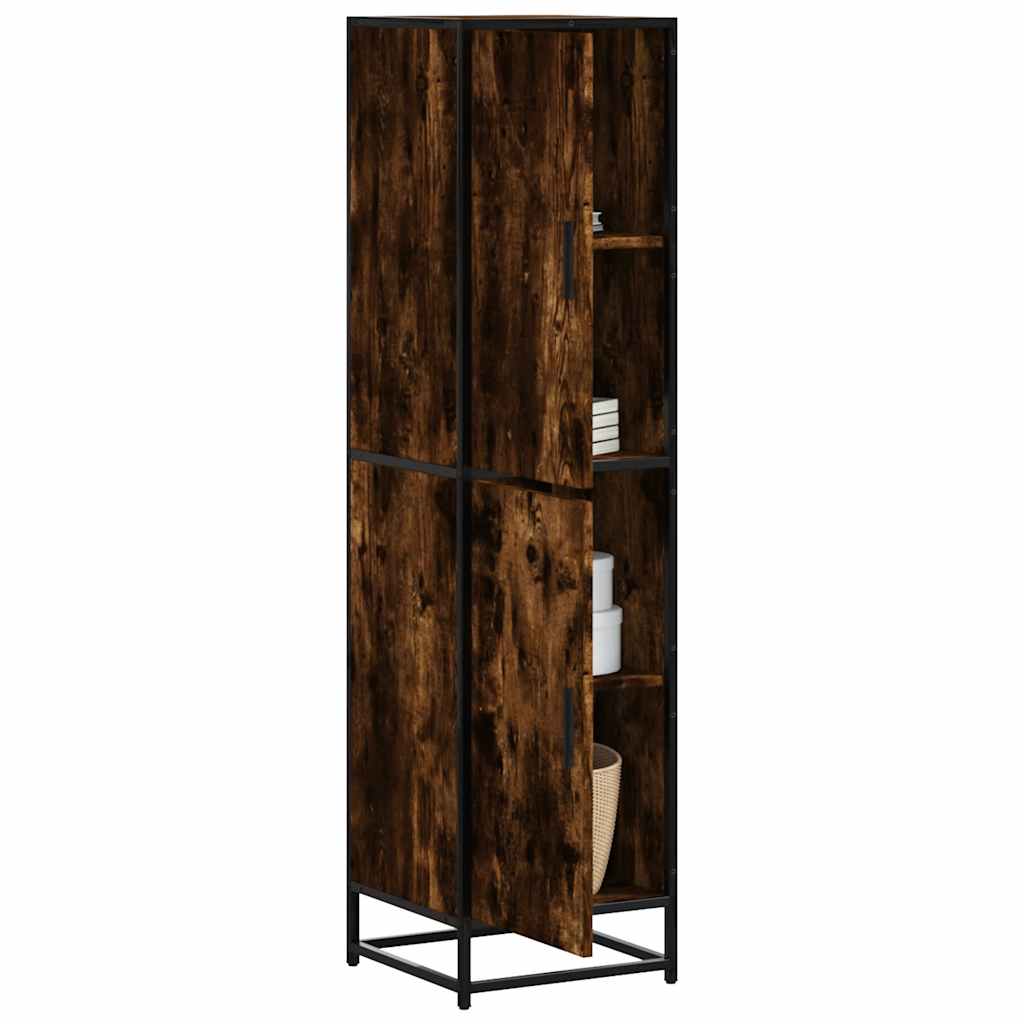 Highboard 35.5X35X139 Cm Engineered Wood And Metal