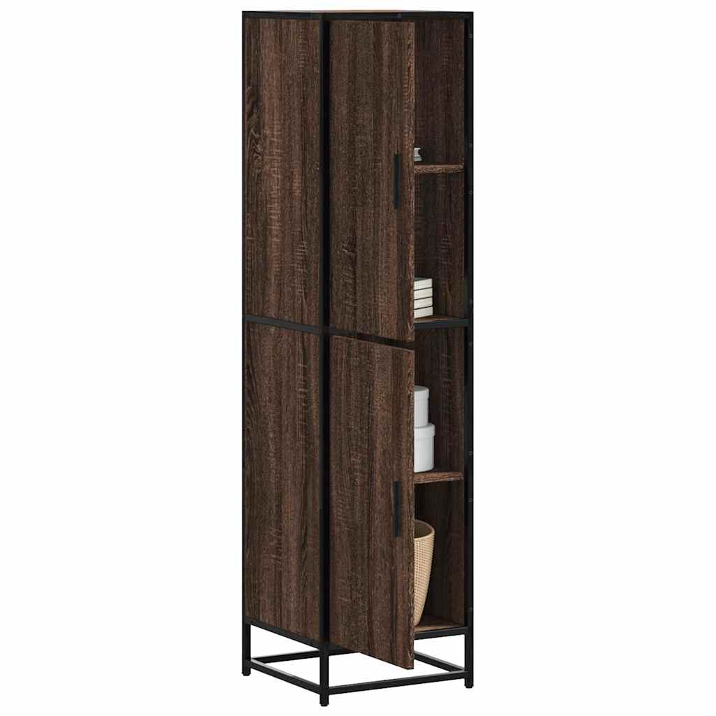 Highboard 35.5X35X139 Cm Engineered Wood And Metal