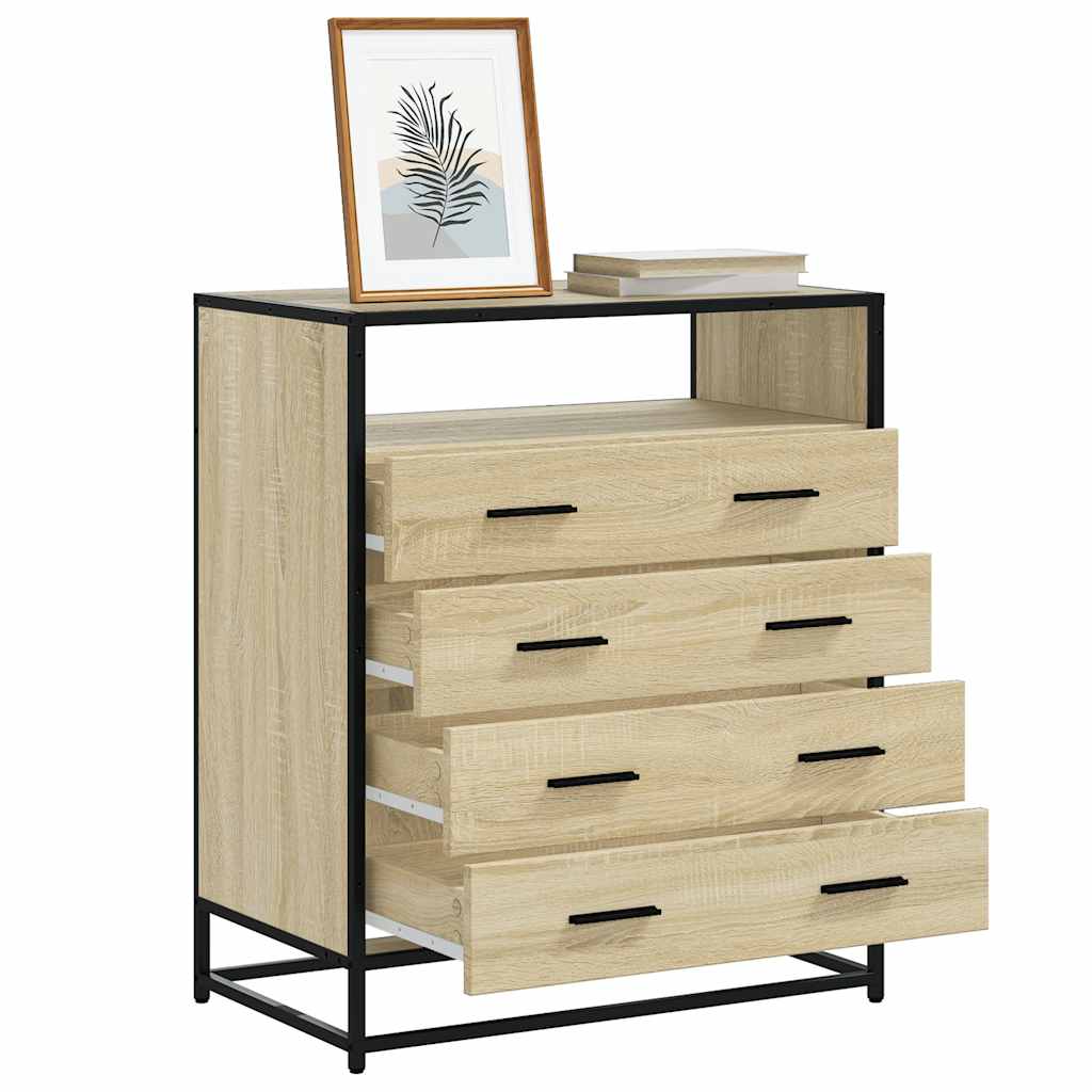 Drawer Cabinet 70X41X83.5 Cm Engineered Wood
