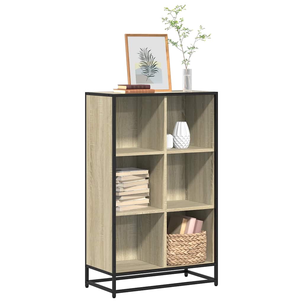 Bookcase Engineered Wood And Metal