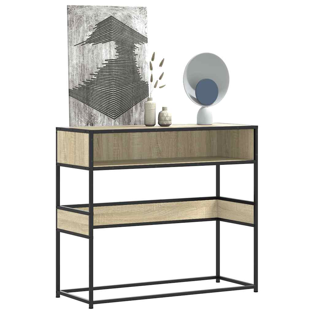 Console Table 90X35X80 Cm Engineered Wood