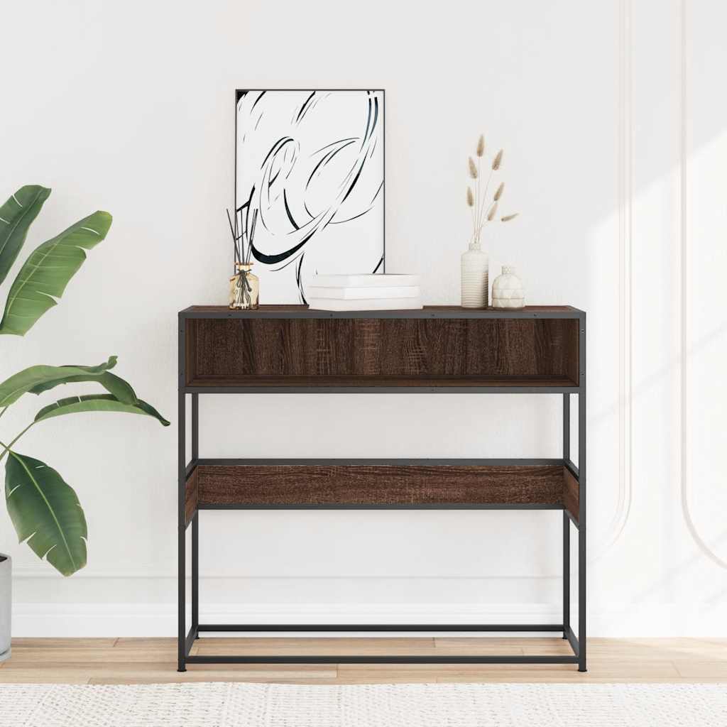 Console Table 90X35X80 Cm Engineered Wood