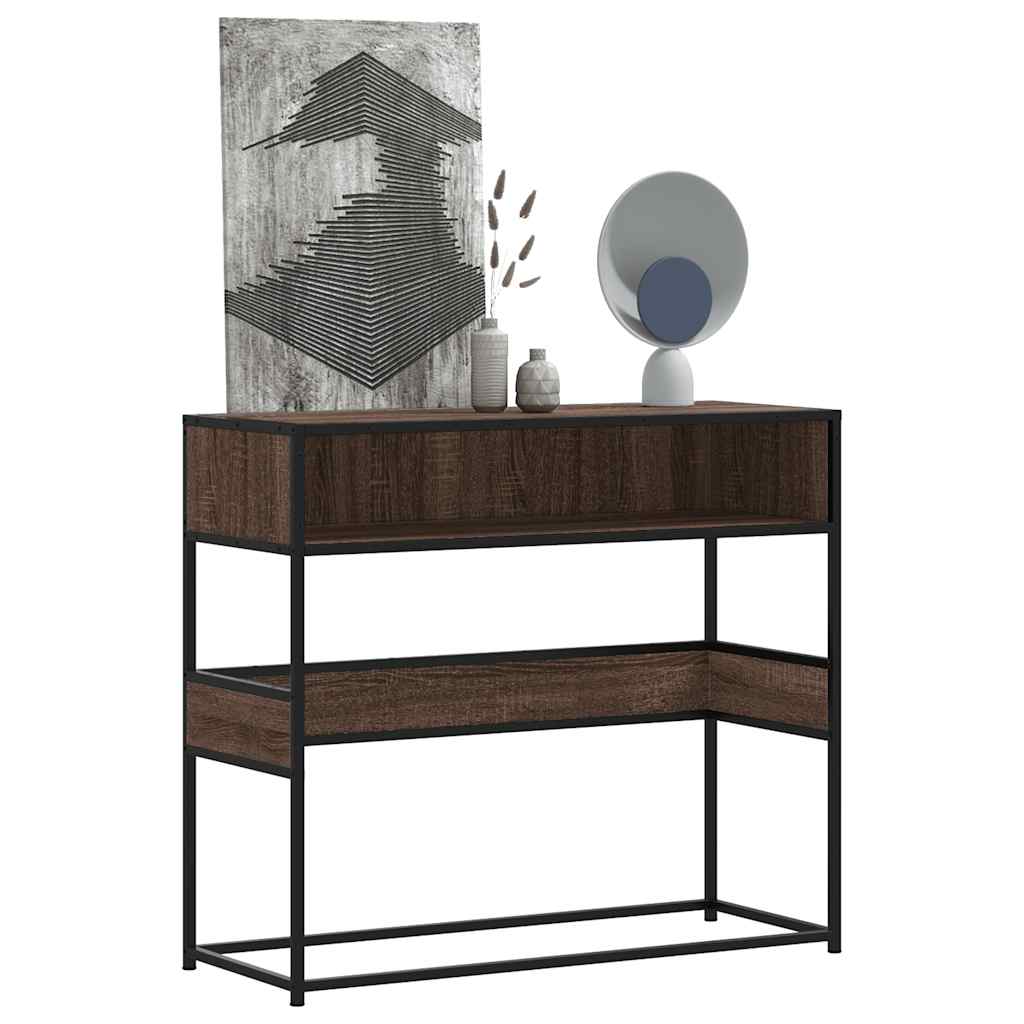Console Table 90X35X80 Cm Engineered Wood