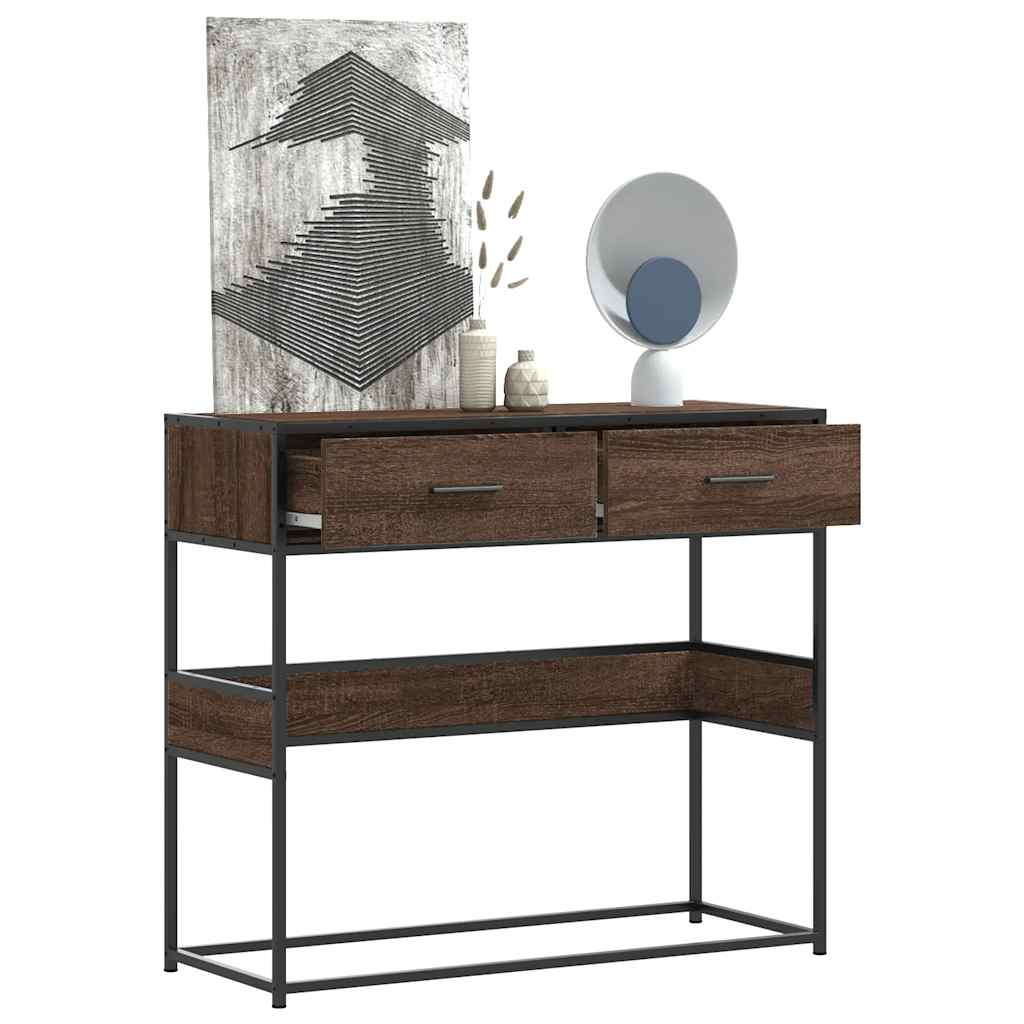 Console Table 90X35X80 Cm Engineered Wood