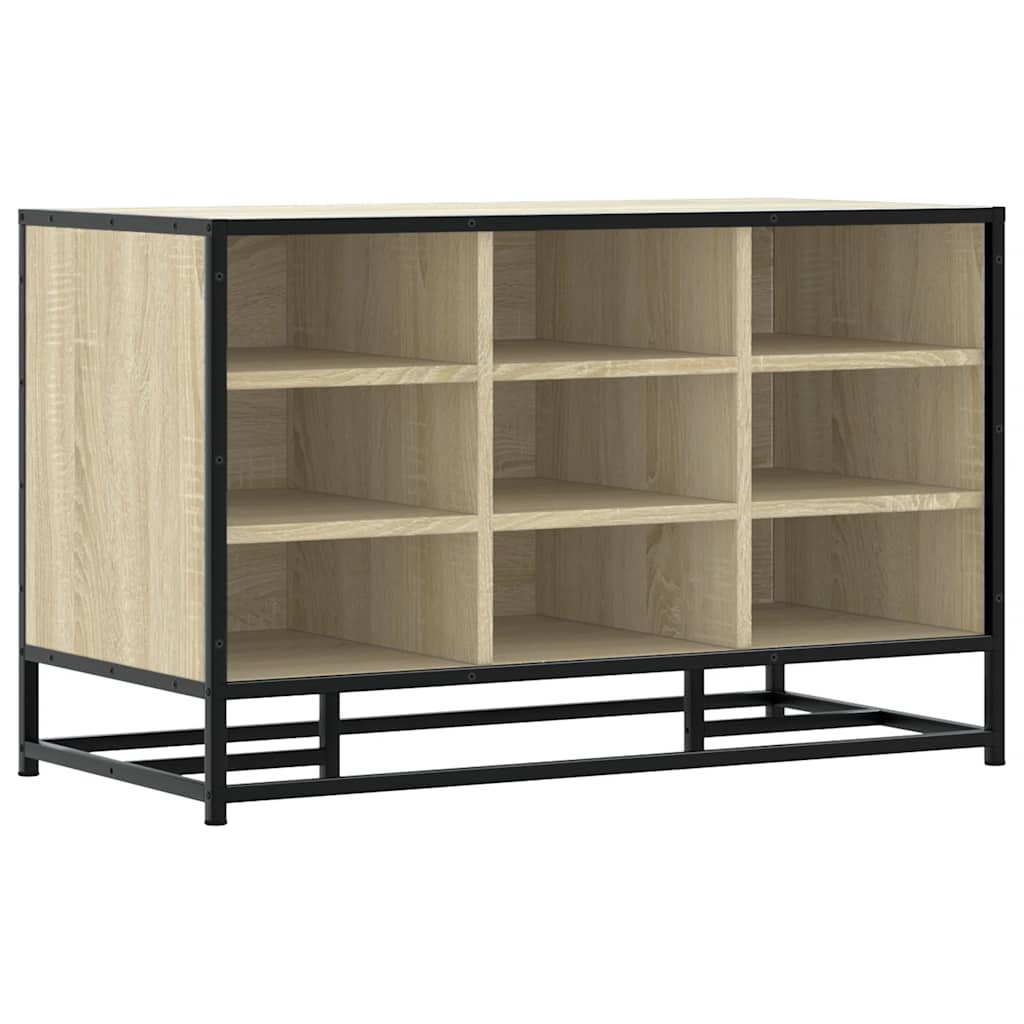 Shoe Bench 84X40X53.5 Cm Engineered Wood And Metal