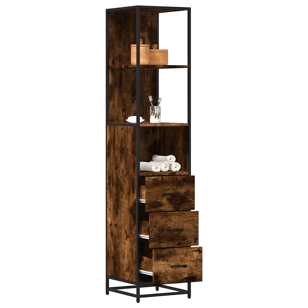 Bathroom Cabinet 35X37.5X166 Cm Engineered Wood