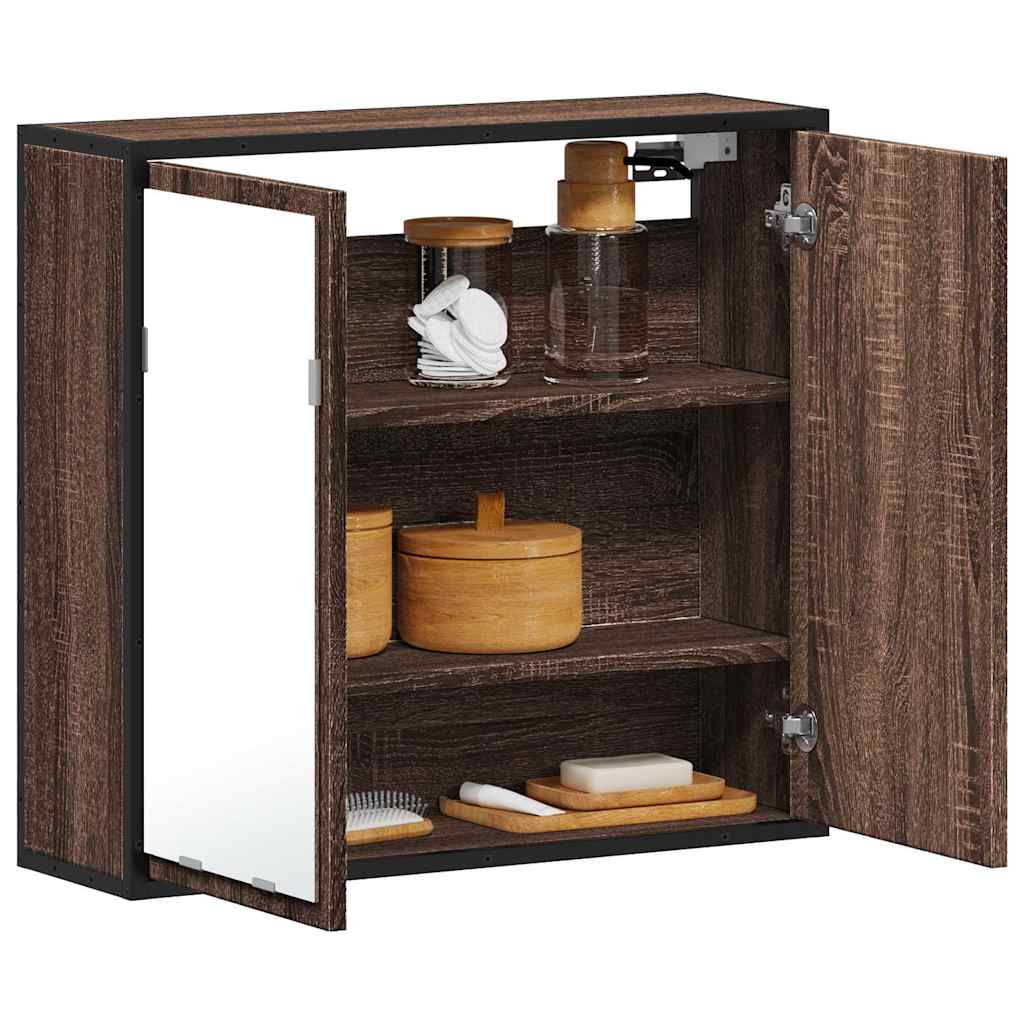 Bathroom Mirror Cabinet 65X20X60 Cm Engineered Wood