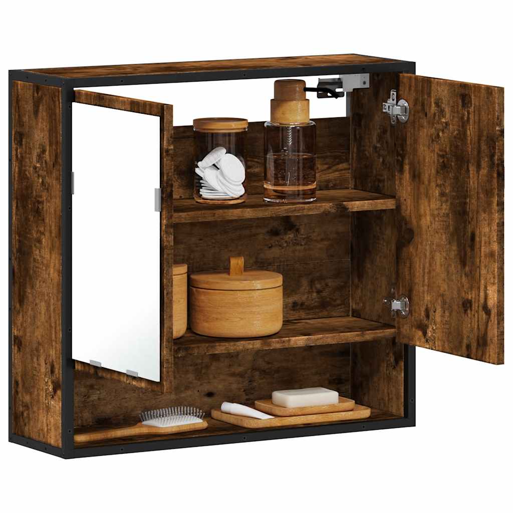 Bathroom Mirror Cabinet 65X20X60 Cm Engineered Wood