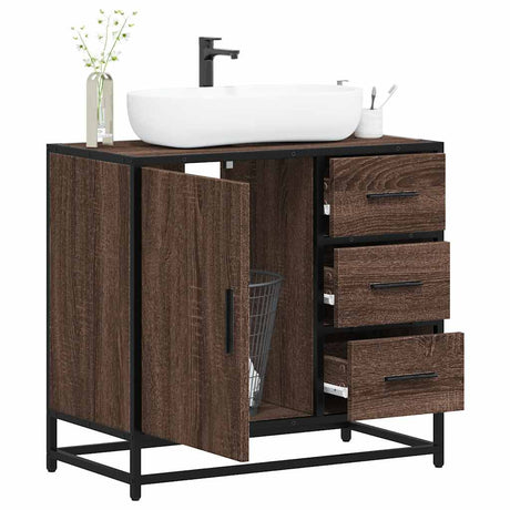 Bathroom Sink Cabinet 65X33X60 Cm Engineered Wood