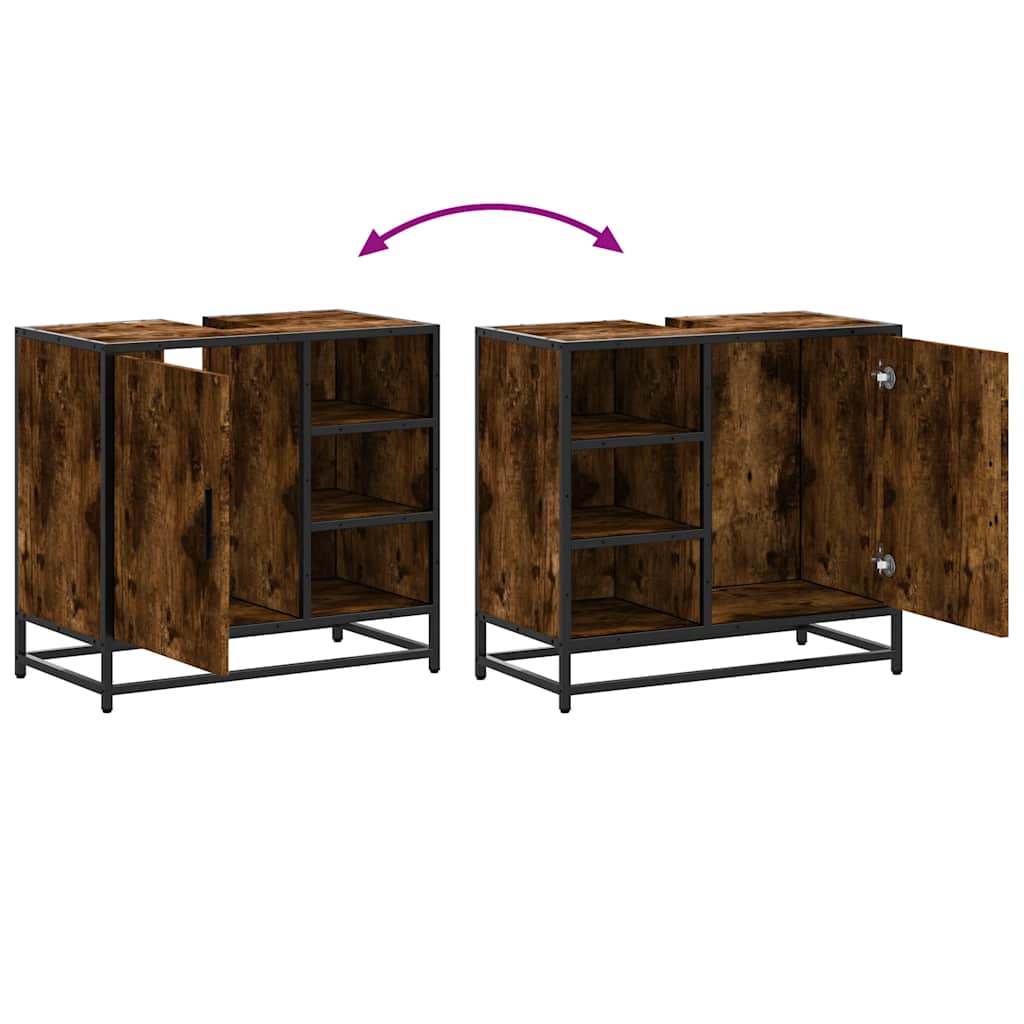 Bathroom Sink Cabinet 65X33X60 Cm Engineered Wood