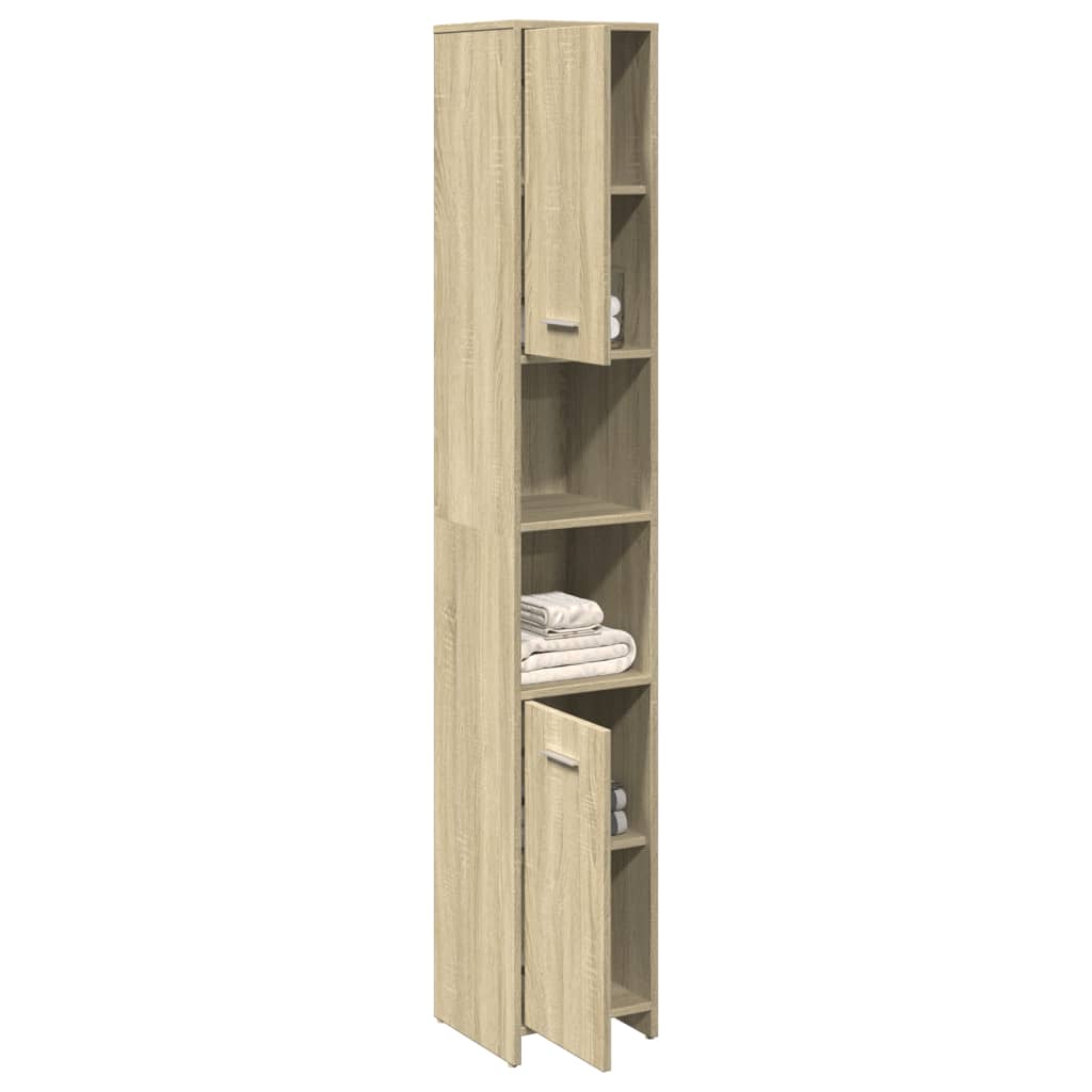 Bathroom Cabinet 30X30X183.5 Cm Engineered Wood