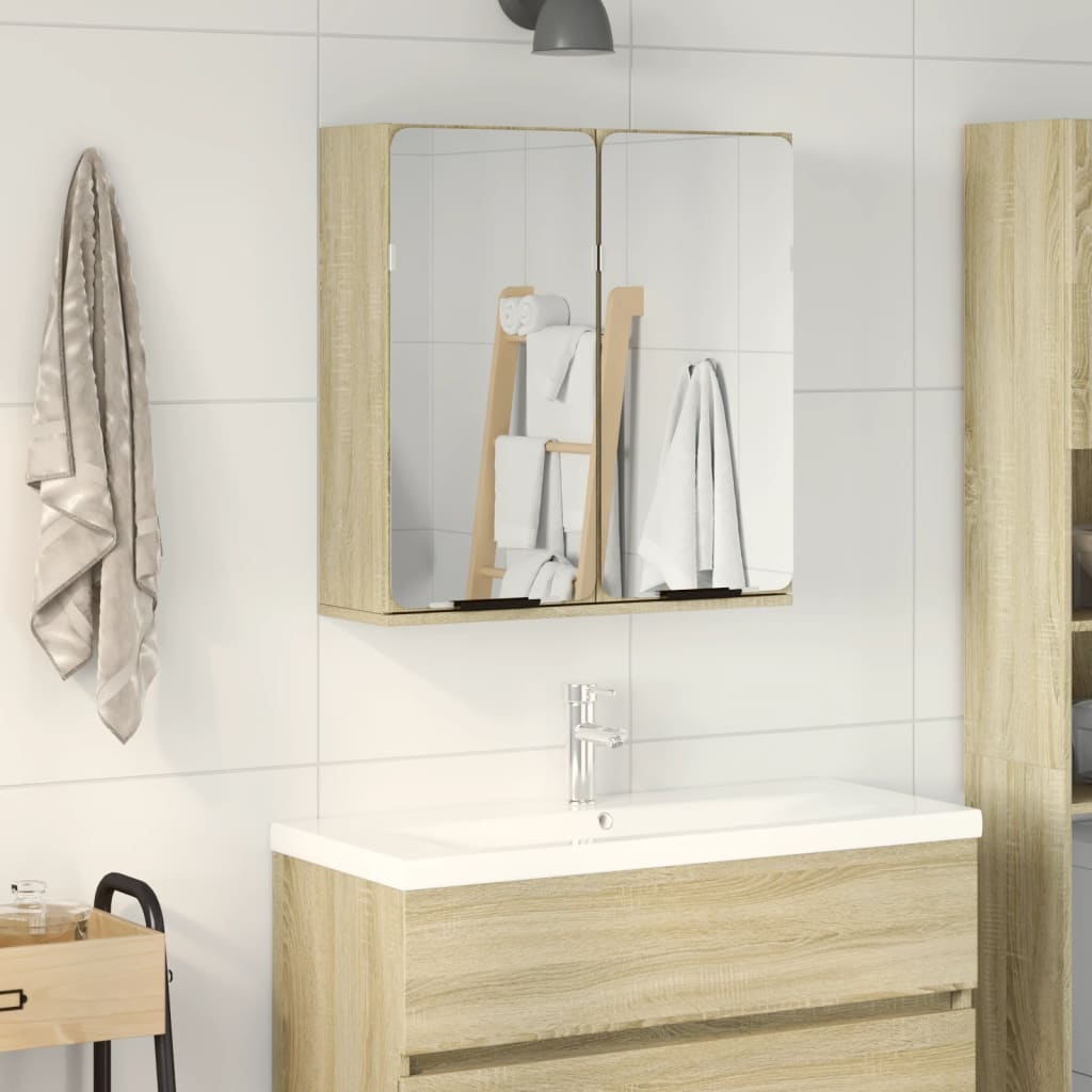 Bathroom Mirror Cabinet 64X20X67 Cm