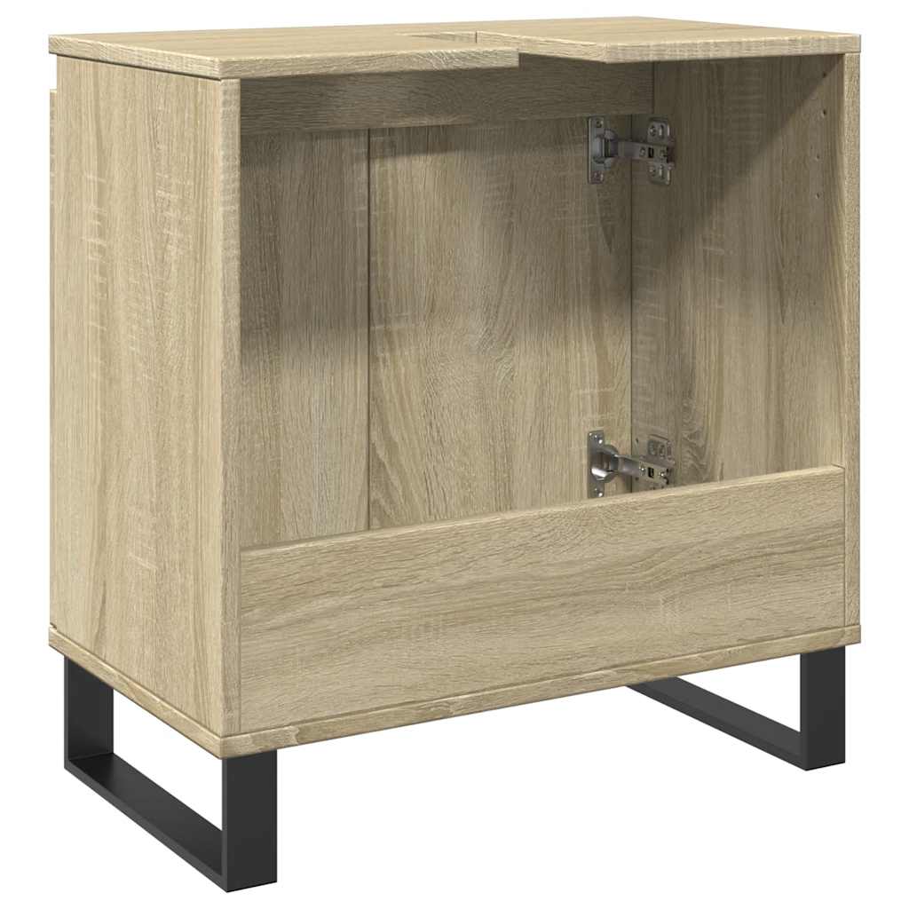 Bathroom Cabinet Sonoma Oak 58X33X60 Cm Engineered Wood