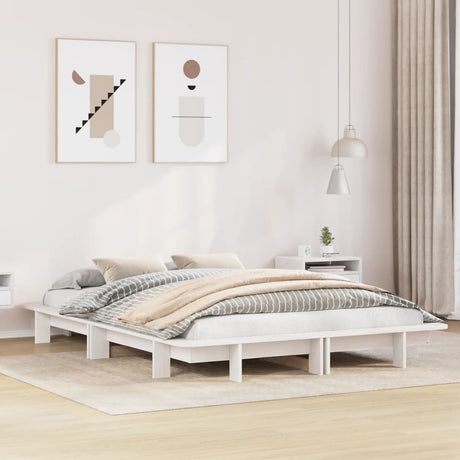 Bed Frame Without Mattress Super King Solid Wood Pine