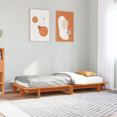 Bed Frame Without Mattress Super King Solid Wood Pine