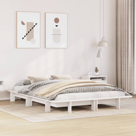 Bed Frame Without Mattress Super King Solid Wood Pine