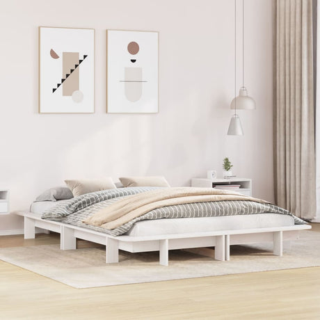 Bed Frame Without Mattress Super King Solid Wood Pine