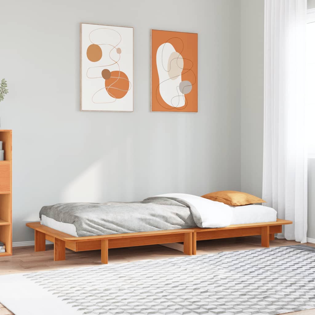 Bed Frame Without Mattress Super King Solid Wood Pine