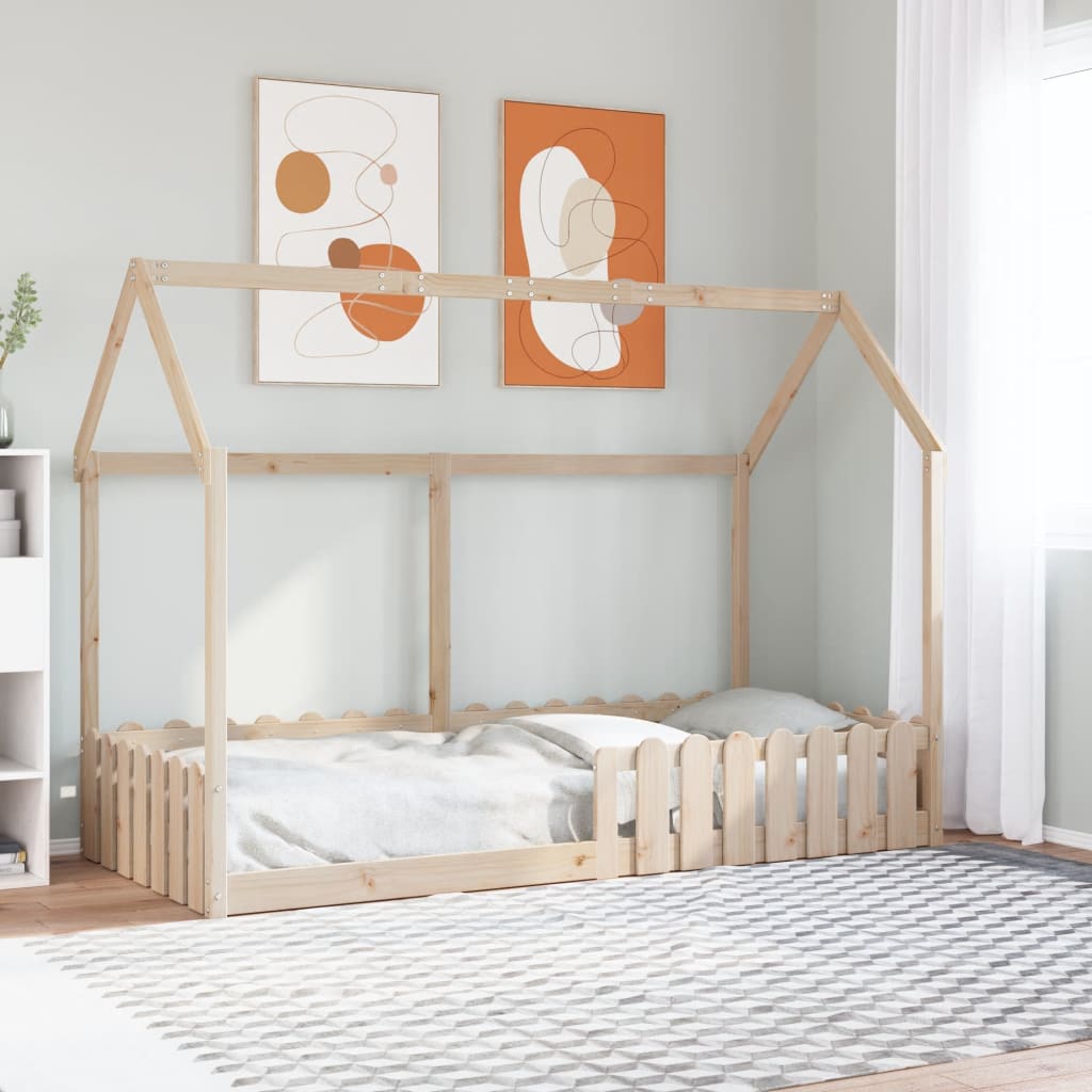 Kids' House Bed Frame Without Mattress