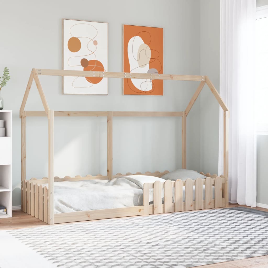 Kids' House Bed Frame Without Mattress