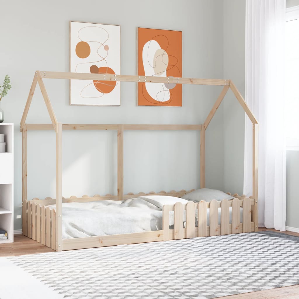 Kids' House Bed Frame Without Mattress