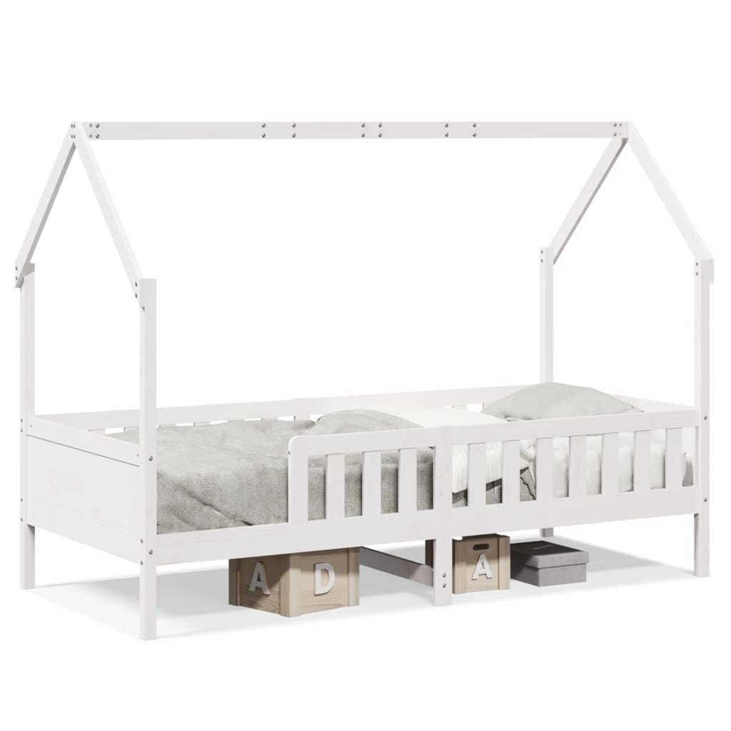 Kids' House Bed Frame Without Mattress Pine