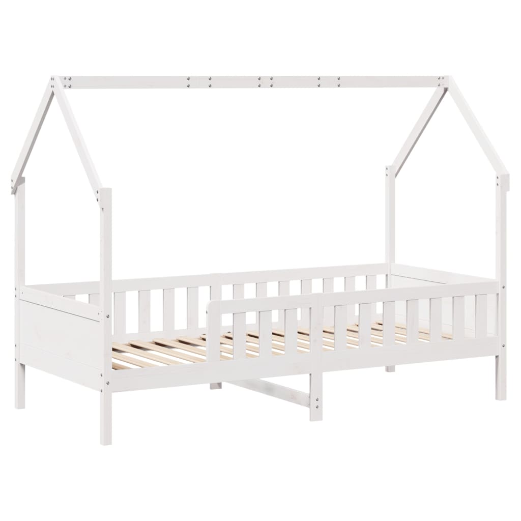 Kids' House Bed Frame Without Mattress Pine