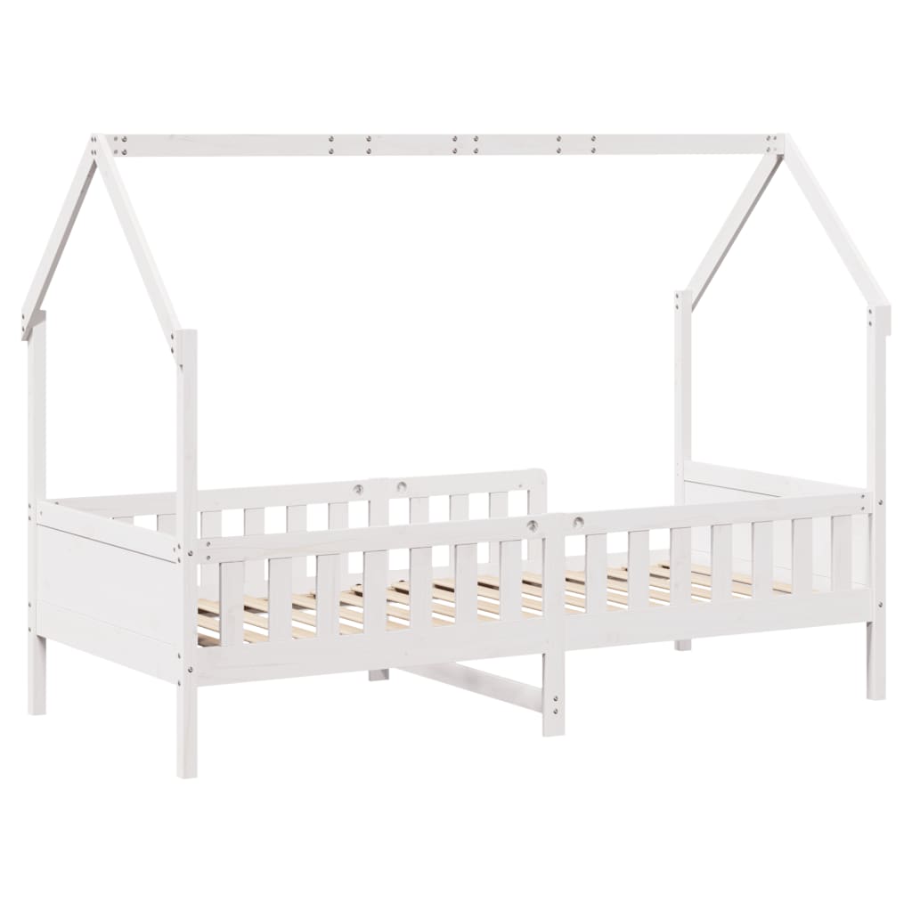 Kids' House Bed Frame Without Mattress Pine