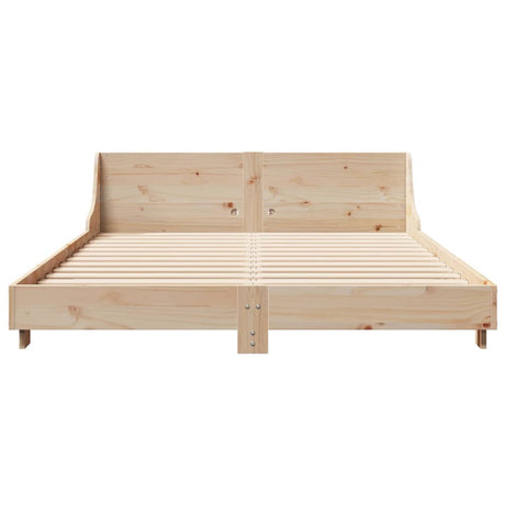 Bed Frame Without Mattress King Size Solid Wood Pine