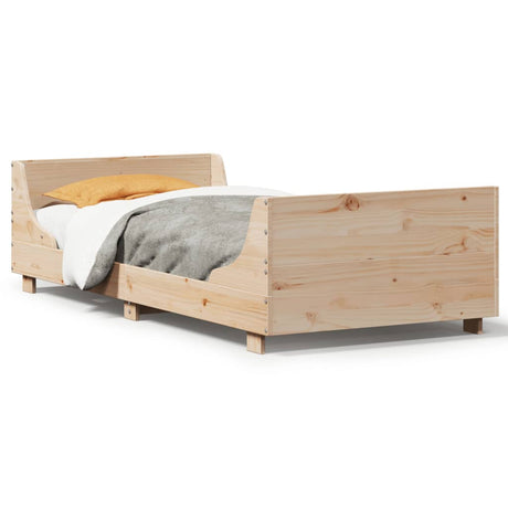 Bed Frame Without Mattress Solid Wood Pine