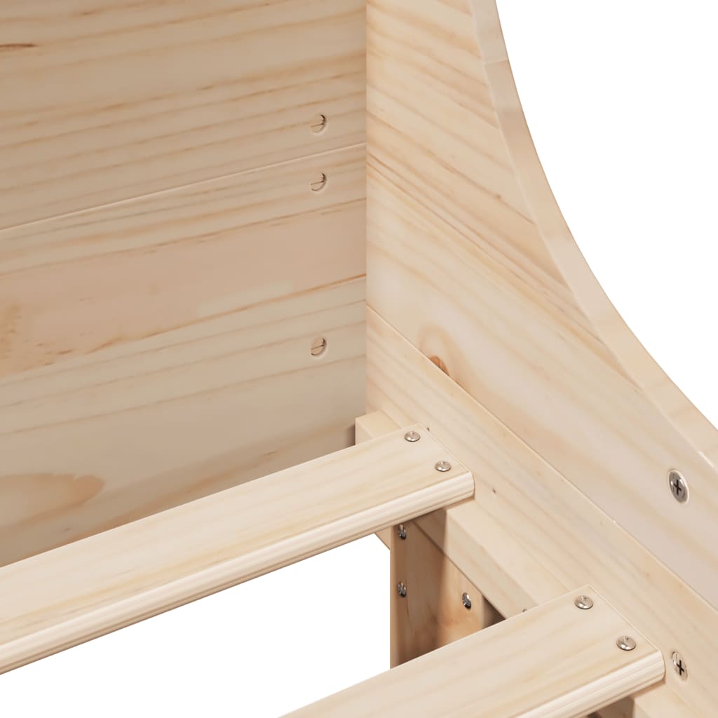 Bed Frame Without Mattress Solid Wood Pine