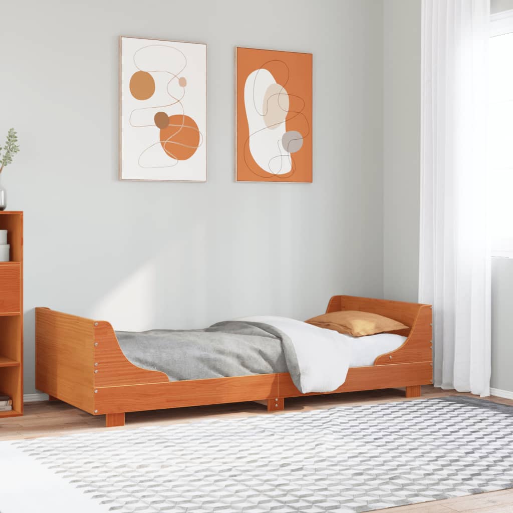 Bed Frame Without Mattress Solid Wood Pine