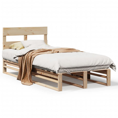 Bed Frame Without Mattress Solid Wood Pine
