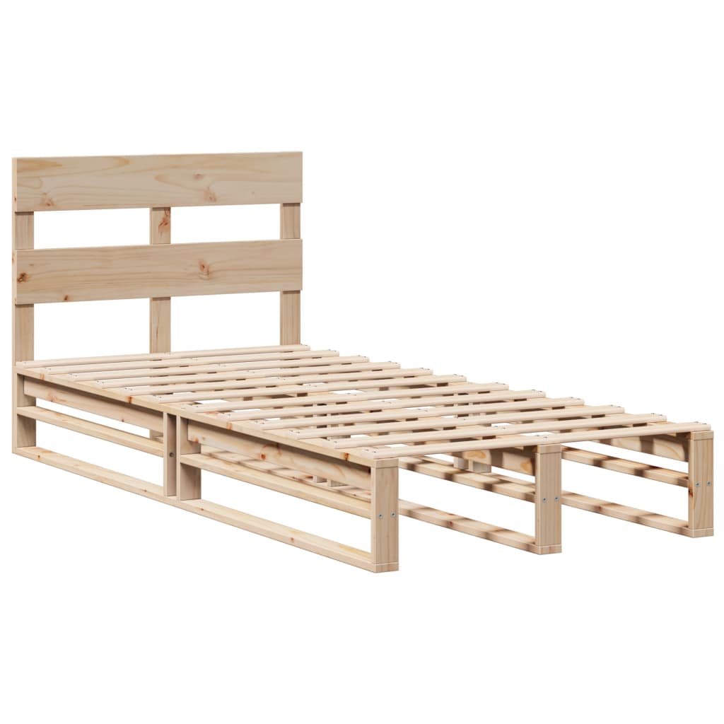 Bed Frame Without Mattress Solid Wood Pine