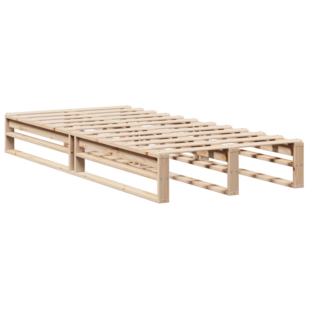 Bed Frame Without Mattress Solid Wood Pine