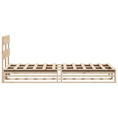 Bed Frame Without Mattress Solid Wood Pine